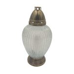 S111 CANDEEIRO VIDRO OURO ALT.31X13DIA. CX. C/5