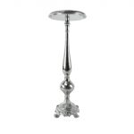 ALUMINIO -CASTIÇAL COR PRATA NIQUEL 61X23CM