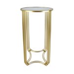 MESA RED. DOURADA 38X38X70CM