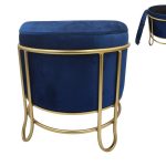 PUFF COR:OURO/AZUL ESCURO DIA.44X45ALT.