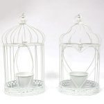 GAIOLA C/VASO 18X25X38CM COR:BRANCO