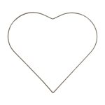 ARO METAL CORAÇAO 35CM COR:OURO