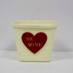 VASO CREME C/CORAÇAO