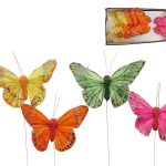 BORBOLETAS COLORIDAS 8,5CM CX. C/12UNID