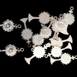 CALICE PRATA METAL 10UNID 3CM ALT.