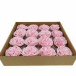 FLOR ARTIFICIAL -CAIXA C/16 CAMELIAS SABAO ROSA 33X32CM