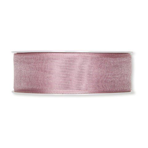 1103-025-510-25 FITA ORGANZA C/ARAME 2.5CMX25MT COR: ROSA VELHO - Image 1