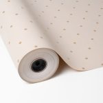 ROLO KRAFT 70CMX50MTS FUNDO BRANCO/PINTAS