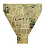 PORTA FLORES KRAFT "JORNAL" 50X35X10CM COR:PRETO 50UNID