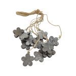 SACO C/FLOR MADEIRA 4CM 12UNID COR:CASTANHO