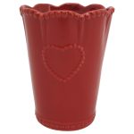 CASPO ALTO C/CORAÇAO D13,5 H18 COR:VERMELHO