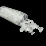 FRASCO PEDRA QUARTZO BRANCO