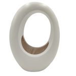 VASO OVAL ABERTO 25,5X15 A.33,5 COR:BRANCO