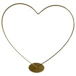 CORAÇAO C/SUPORTE DIA.40 COR:OURO