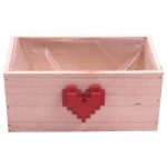 CAIXA MADEIRA C/CORAÇAO 22X12 ALT.10