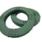 COROA BASE PLASTICO C/ESPUMA 40CM 2UNID.