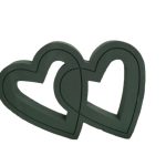 CORAÇAO ESPUMA DUPLO ABERTO BASE MADEIRA