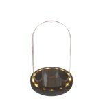 CUPULA LED PRETO 14X21.5CM INCL 2XAAA PILHAS