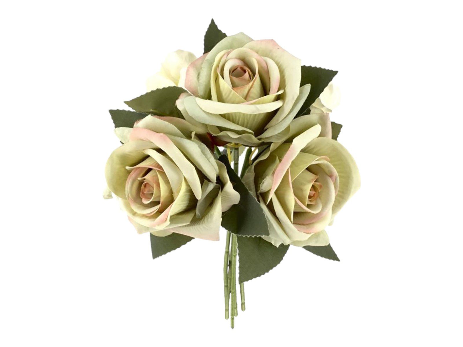 3911-09 ARTIFICIAL-MOLHO ROSAS+HYDRANGEAS COR:VERDE - Image 1
