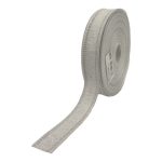 FITA CANVAS LISA 2.5CMX20MTS COR: PRATA