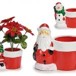 FIGURA PAI NATAL C/POTE CERAMICA