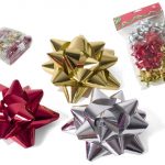 CONJ.12 LAÇOS ESTRELA AUTOADESIVOS 5.5CM