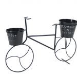 BICICLETA 53X34.5CM PRETO C/2 VASOS