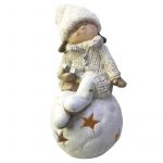 FIGURA MENINA C/1 LED 22.5X24X51.5CM