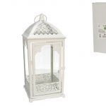 LANTERNA METAL 42X18CM BRANCO
