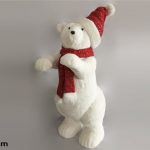URSO CACHECOL VERMELHO 113CM