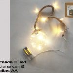 ESFERA BRANCA DE 16LED. 12CM / 1MT