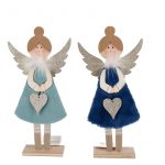 ANJO MENINA C/CORAÇAO 15X5X31CM