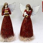 ANJO CERAMICA COR:VERMELHO