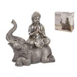 BUDA COM HELEFANTE 18X9X19CM