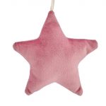ESTRELA VELUDO PENDU. COR:ROSA 10X10X2CM