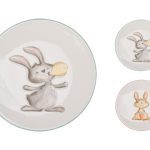 PRATO C/COELHO 17CM
