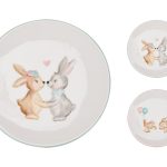 PRATO C/COELHO 20CM