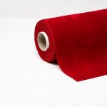 ROLO VELUDO 28CMX5MT COR:VERMELHO