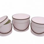 CONJ. 3 CAIXAS CARTAO RED. COR ROSA 17X13CM