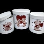 CONJ.3 CX. CARTAO COR BRANCO 19X19CM