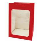 EMB. C/6 SACOS PAPEL VERMELHO 210G 20X30X16CM