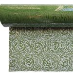 CELOFANE ROSAS COR:VERDE 70CMX50MTS