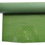 CELOFANE PINTAS TRANSP. COR:VERDE 70CMX50MTS