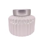 CERAMICA- POTE C/TAMPA 22X22CM