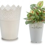 VASO PLASTICO BRANCO 12X15CM