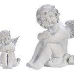 FIGURA POLIRESINA ANJO PENSATIVO