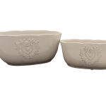 CONJ.2 POTS CERAMICA COR:BRANCO