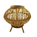 PORTAVELA RATAN CRISTAL DIA.32X31ALT.