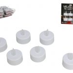 VELAS LED 6UNID 4CM -PLÁSTICO COR:BRANCA