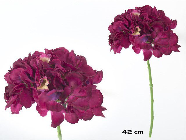 8430540743471 HASTE HORTENSIA "REAL TOUCH" 42 CM FUCSIA - Image 1